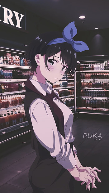 Ruka, art, black hair HD phone wallpaper