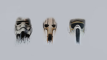 Star Wars stormtrooper, General Grievous, Minimalistic design, Helmet section HD wallpaper