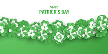 ;), st patrick, clover, green, white, card, trifoi HD wallpaper
