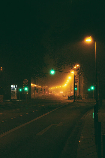 Night, Lights, Dark, Lanterns, Illumination, Street, Lighting HD phone wallpaper
