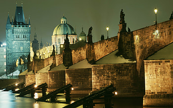 Charles Bridge in Prague, Stunning , Historical charm, Captivating view HD wallpaper
