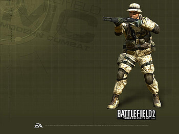 Battlefield-2 Modern Combat, shoot, videogame, soldier, battlefield, modern combet, adventure, action, 3d, abstract, game, gun HD wallpaper