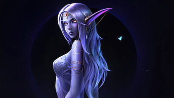 Elf Azralith Fantasy , elf, fantasy-girls, artist, artwork, digital-art HD wallpaper