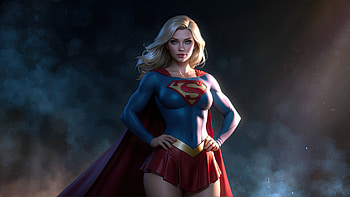 Guardian Supergirl, supergirl, superheroes, artwork, art, digital-art, ai, deviantart HD wallpaper
