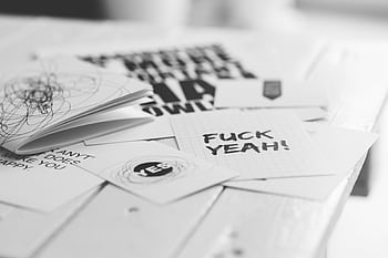 Black and white motivational typography art with bold messages. HD wallpaper