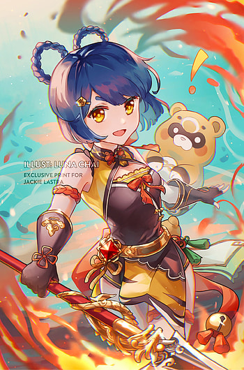 Xiangling, genshin, fanart HD phone wallpaper