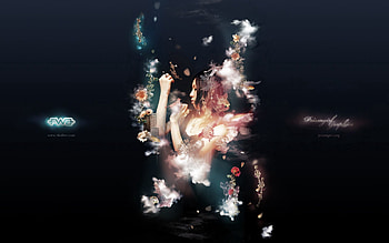 Abstract, Smoke, Girl, Fwa HD wallpaper
