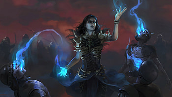 Path of Exile 2 Necromancer, video game, Path of Exile 2, necromancer HD wallpaper