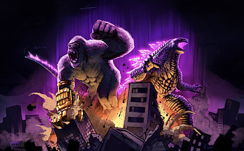 Epic Clash : Godzilla vs Kong - The New Empire, Godzilla x Kong: The New Empire HD wallpaper
