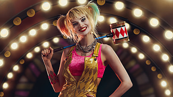 Harley Quinn With Hammer Cosplay , harley-quinn, superheroes, cosplay HD wallpaper