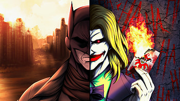 Batman Vs Joker Game Of Cards , batman, joker, superheroes, artist, artwork, digital-art, artstation HD wallpaper