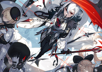 Genshin Impact : Arlecchino, Lyney, Lynette & Freminet in Action, Arlecchino (Genshin Impact), Lyney (Genshin Impact), Lynette (Genshin Impact), Freminet (Genshin Impact), Genshin Impact HD wallpaper
