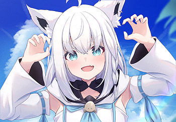 Shirakami Fubuki, hololive, Shirakami Fubuki, Anime, Virtual Youtuber HD wallpaper