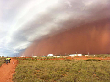 Dust Storm in Western Australia, Desert, Dust storm, Australia, Weather HD wallpaper