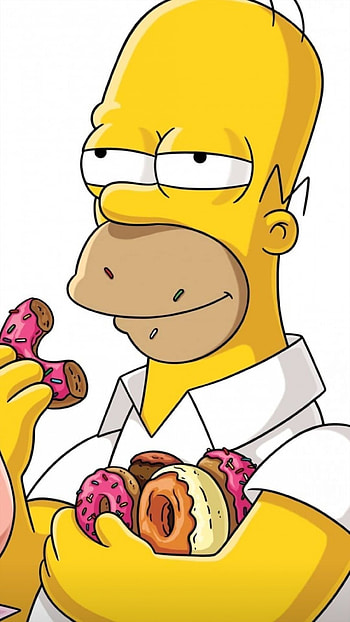 Homer Simpson, iconic cartoon character, yellow family, hilarious antics HD phone wallpaper