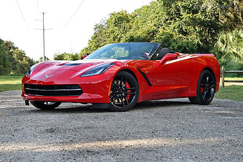 2016-Chevrolet-Corvette-Convertible, Bowtie, Stingray, GM, Red HD wallpaper