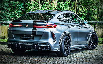 Manhart MHX6 700 WB, back view, 2021 cars, tuning, G06, 2021 BMW X6M, R, BMW G06, german cars, BMW HD wallpaper