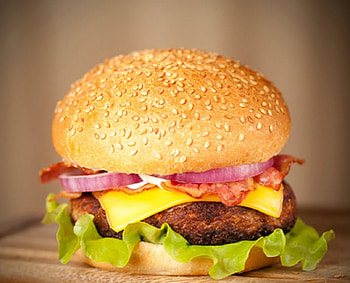 Yumburger, burger, bread, food, meat HD wallpaper