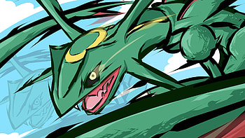 Pokemon Rayquaza, pokemon, artist, artwork, digital-art HD wallpaper