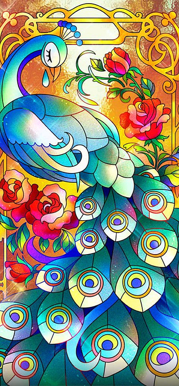 Peacock, bird, animal, majestic HD phone wallpaper