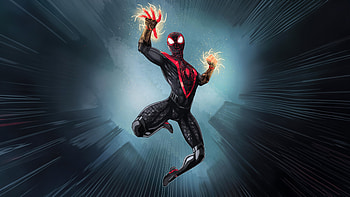 Spider Man High Flying Antics, spiderman, superheroes, artwork, art, artist, digital-art, deviantart HD wallpaper