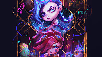Jinx y Vi de Arcane, Jinx y Vi de Arcane League of Legends Arte Digital Ultra Fondo de pantalla, games HD wallpaper