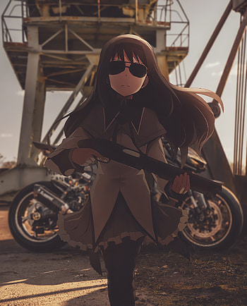 Madoka Magica Homura, madokamagica, animeedit, AnimeAesthetc, AnimeAesthetcEdits, anime, anime, animexreality HD phone wallpaper