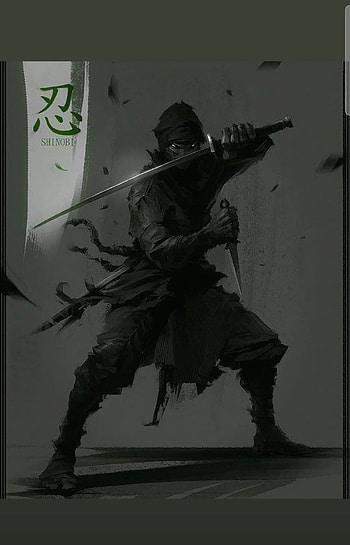 Shinobi, art, shadow HD phone wallpaper