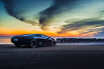 Sunset, Lamborghini, Cars, Side View, V12, Murcielago, Lp640-4 HD wallpaper