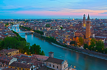 Cities, Italy, Horizon, From Above, Above, Verona, Borgo Trento, Water Canal, Water Channel HD wallpaper
