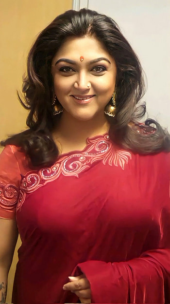 Kushbhu, tamil actress, saree beauty HD phone wallpaper