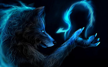 Animated Wolf HD wallpaper