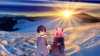Zero Two x Yuto, Zero Two (Darling in the FranXX), Anime, Darling in the FranXX HD wallpaper