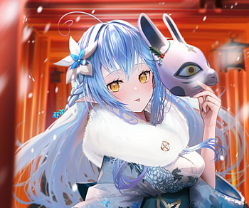 Yukihana Lamy, hololive, Yukihana Lamy, Anime, Virtual Youtuber HD wallpaper