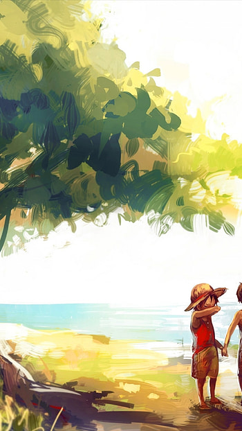 One Piece, Monkey D. Luffy, Portgas D. Ace, Childhood, Crying HD phone wallpaper
