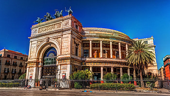 Politeama Theatre, Palermo HD wallpaper
