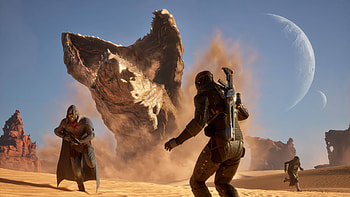 Dune: Awakening Desert Battle – Video Game, video game, Dune: Awakening, desert, sandworm HD wallpaper