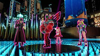 Foamstars Neon Cityscape - Vibrant Video Game, video game, Foamstars HD wallpaper