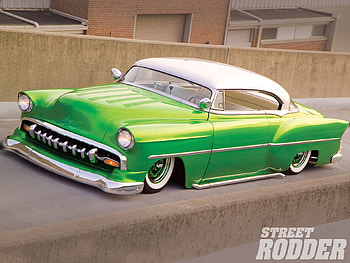 54 Bel Air, classic, chevy, 54, green HD wallpaper