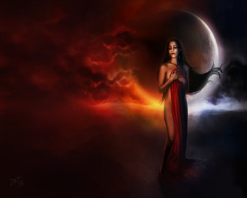 Fantasy girl, abstract, fantasy HD wallpaper