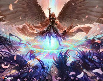Magic: the Gathering - Dominaria United, angel warrior, man made, Magic: The Gathering HD wallpaper