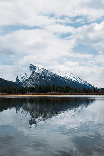 Nature, Trees, Mountains, Rocks, Reflection, Snow Covered, Snowbound HD phone wallpaper