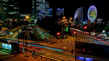 Cities, City Lights, Evening, Japan, Urban Landscape, Cityscape, Handsomely, It's Beautiful, Tokyo HD wallpaper