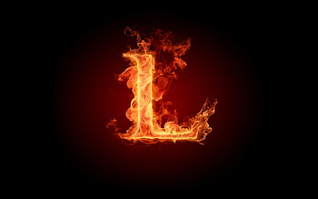 ... burning fire letter l screensavers ven com ... HD wallpaper