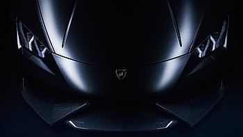 Lamborghini Huracan, front, graphite black HD wallpaper