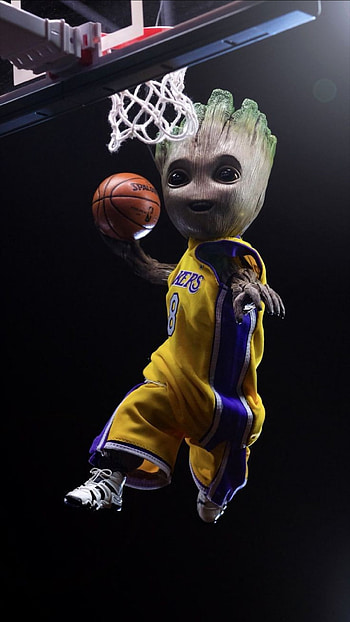 LA Lakers, ball, dunk, basketball, grooth HD phone wallpaper