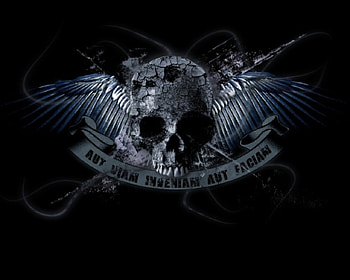 Dark Metalic Skull Rocker Angel, metalic, skull HD wallpaper