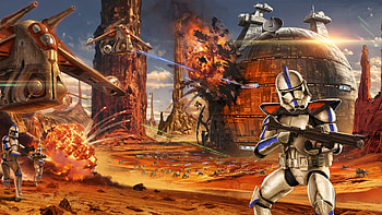Film Art, Movies, star wars artwork, clone trooper HD wallpaper