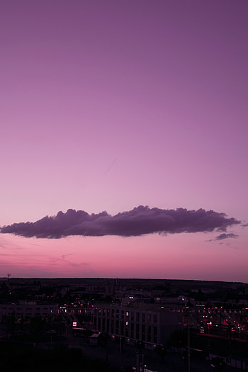 Cities, Sunset, Twilight, Night City, Dusk, Cloud HD phone wallpaper