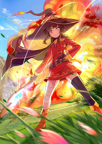 Megumin, waifu, anime, konosuba HD phone wallpaper